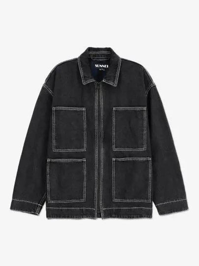 Regular Jacket Washed Black Denim MRTWMSHR016DEN0127628 - SUNNEI - BALAAN 2