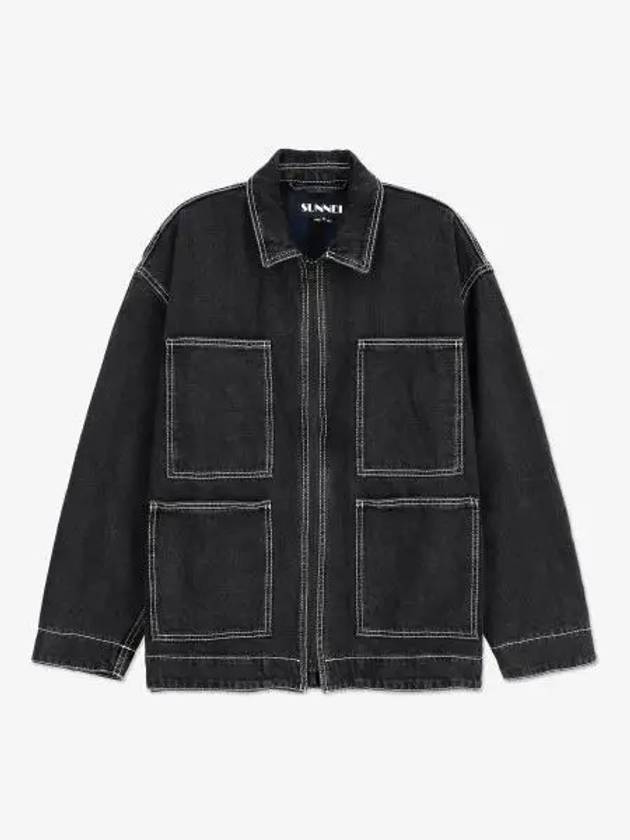 Regular Denim Jacket Washed Black - SUNNEI - BALAAN 2