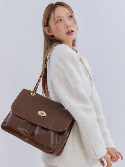 ANC FLAP BIG SHOULDER BAG_BROWN - ANOETIC - BALAAN 2