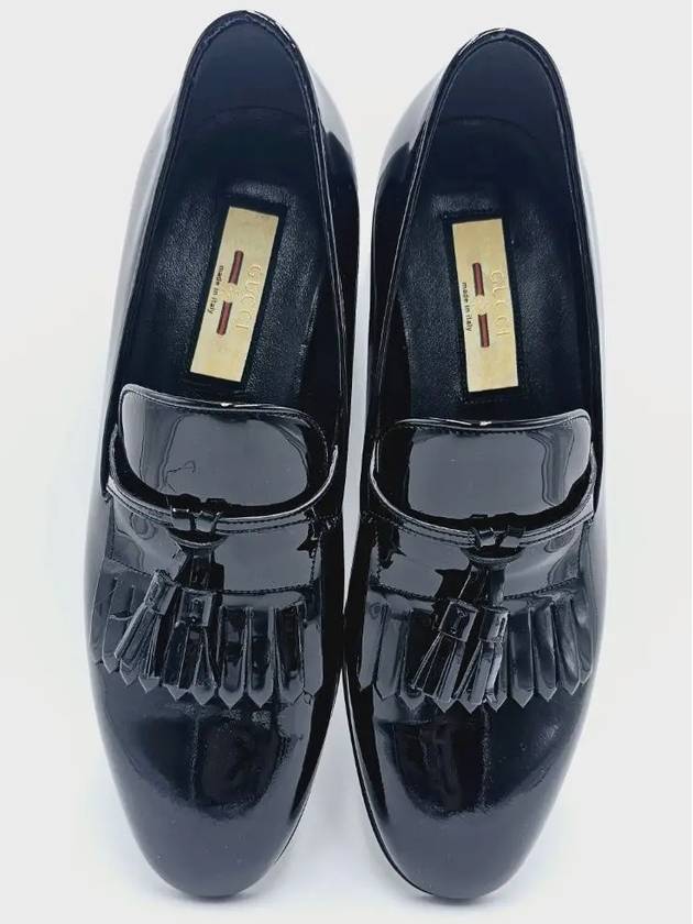 Tassel Leather Loafers Black - GUCCI - BALAAN 8