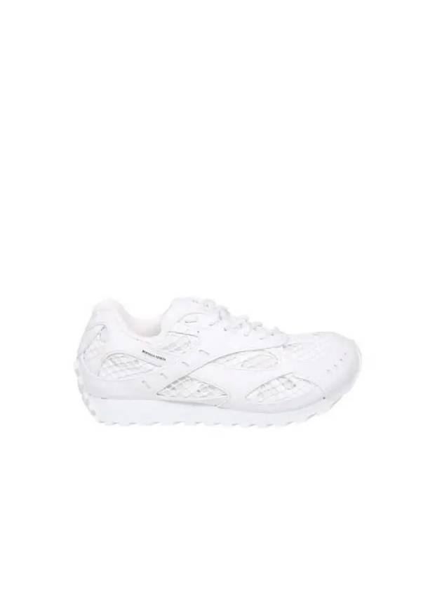 Orbit Mesh Rubber Low Top Sneakers Silver White - BOTTEGA VENETA - BALAAN 2