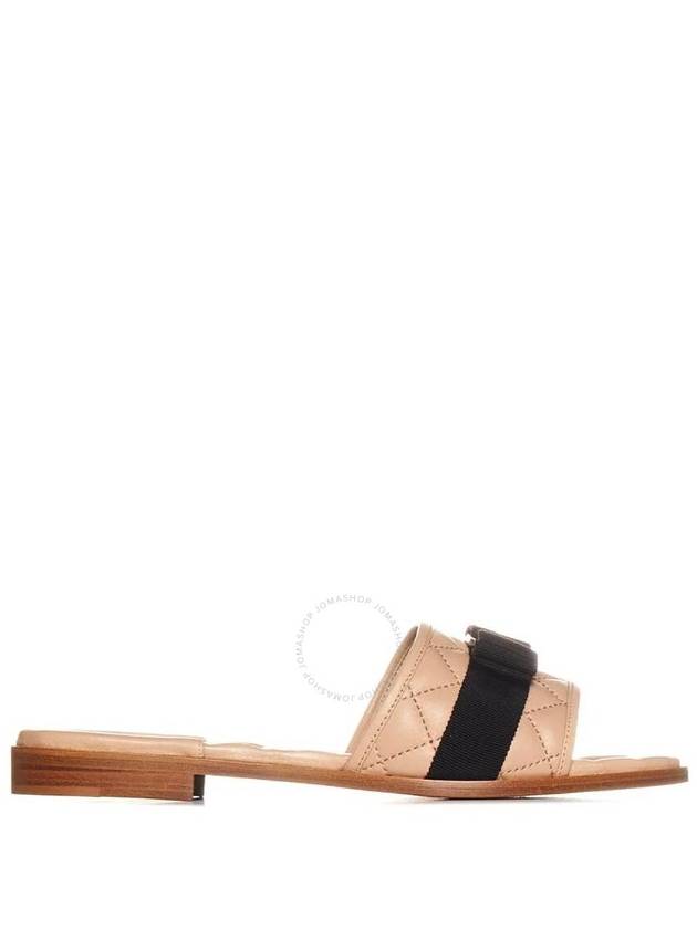 Vara Quilted Slippers Beige - SALVATORE FERRAGAMO - BALAAN 2