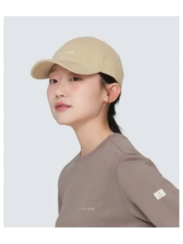 Corduroy Ball Cap Light Beige S24FUFBC63 - SNOW PEAK - BALAAN 1