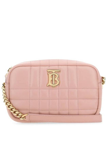 Women's Lola Quilted Leather Mini Camera Cross Bag Dusty Pink - BURBERRY - BALAAN 2