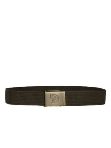 Canvas brass belt dark olive waistband - FJALL RAVEN - BALAAN 1