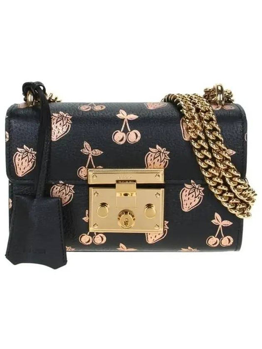 Padlock Berry Small Shoulder Bag Black - GUCCI - BALAAN 1