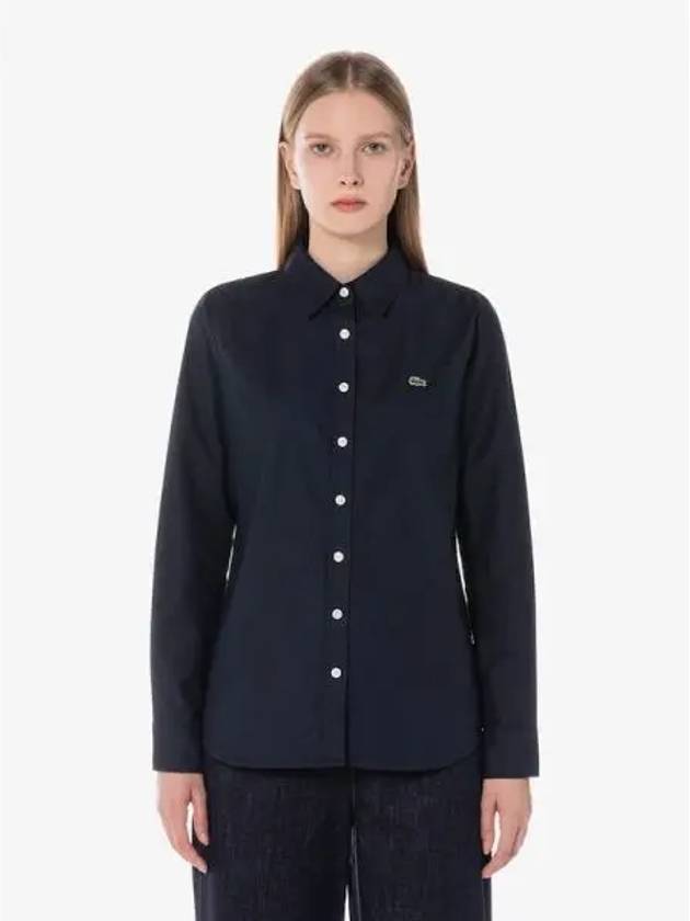 Women s Basic Oxford Stretch Shirt CF124E 54N HD Domestic Product GQ2N24080583687 - LACOSTE - BALAAN 1