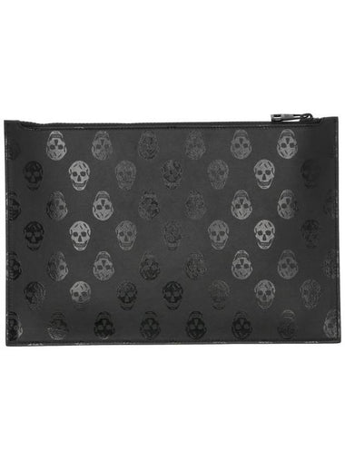 Biker Skull Clutch Bag Black - ALEXANDER MCQUEEN - BALAAN 1