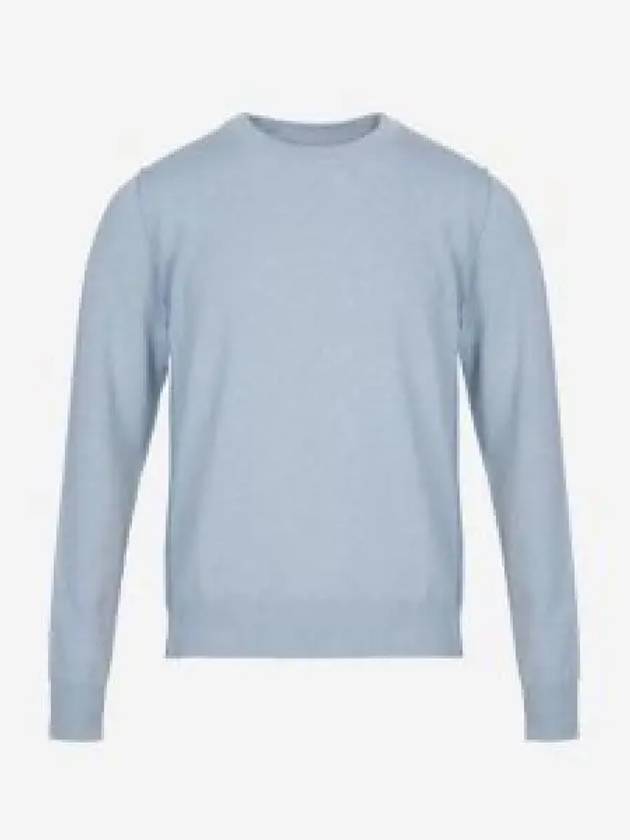 Crew Neck Cashmere Knit Top Pale Blue - MAISON MARGIELA - BALAAN 2