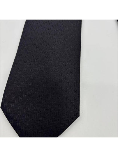 Faconnee New H Tie Black - HERMES - BALAAN 2