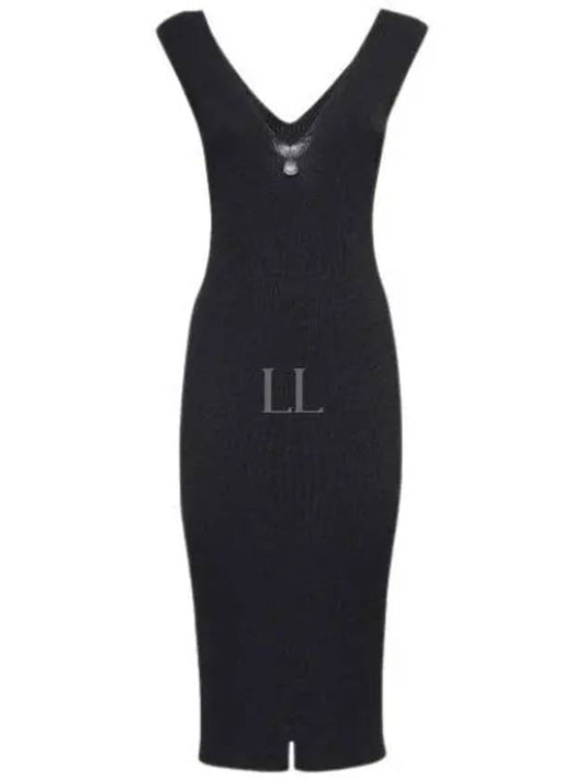 Women's Sleeveless Midi Dress Black - MONCLER - BALAAN 2