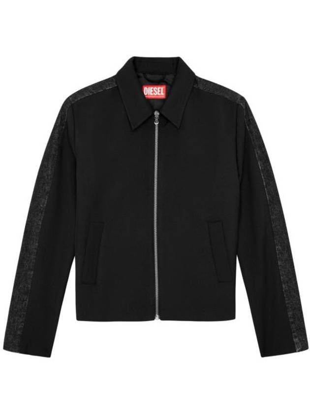 24FW Bomber Jacket A14398 0CBCL 9XX BLACK - DIESEL - BALAAN 1