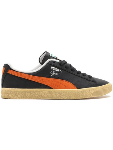 Clyde Vintage Low Top Sneakers Black Orange - PUMA - BALAAN 1