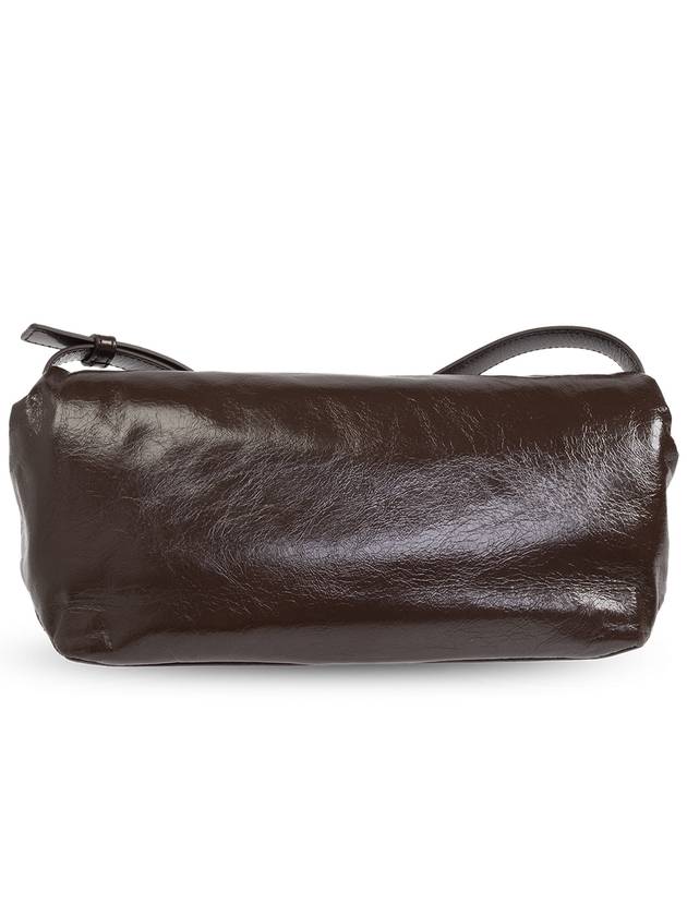 Roll up small shoulder bag chocolate plum - JIL SANDER - BALAAN 4