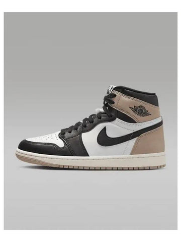 Air Jordan 1 Retro High OG Latte Women s Sneakers Black White Legend Medium Brown FD2596 021 742871 - NIKE - BALAAN 1