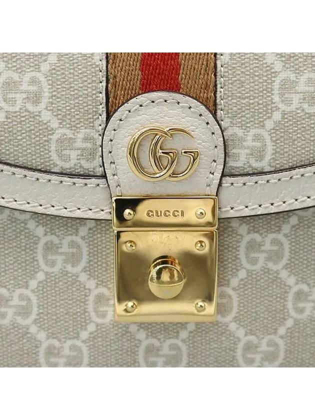 651055 Ophidia Web Small Beige White Canvas GG Top Handle Tote Bag Shoulder Strap 2WAY - GUCCI - BALAAN 3