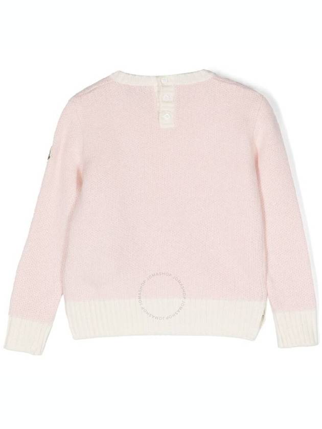 Moncler Girls Embroidered Logo Wool Sweater, Size 2Y - MONCLER - BALAAN 2