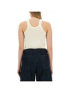 Ribbed Cotton Sleeveless Lemon Glaze - LEMAIRE - BALAAN 3