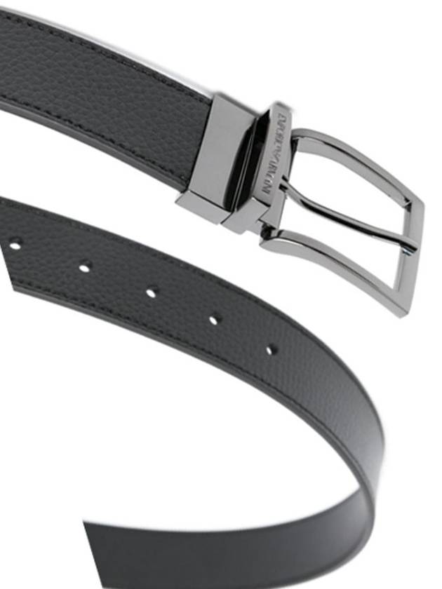 Reversible Leather Belt Black - EMPORIO ARMANI - BALAAN 5