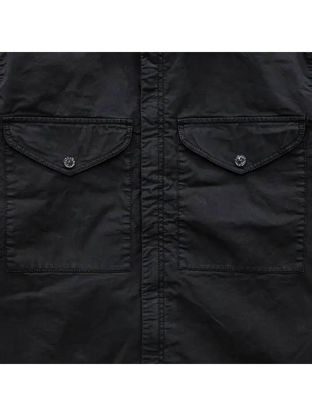 Wapen Zip-Up Jacket Black - STONE ISLAND - BALAAN 5