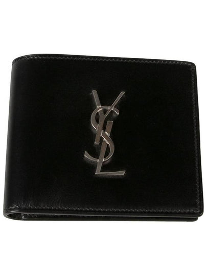 East/West Wallet In Smooth Leather Black - SAINT LAURENT - BALAAN 2