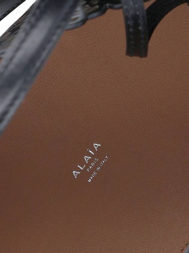 Mina 25 Wave Lux Calfskin Tote Bag Black - ALAIA - BALAAN 6