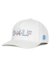 3D Skull Stretch Twill Snapback White - G/FORE - BALAAN 3