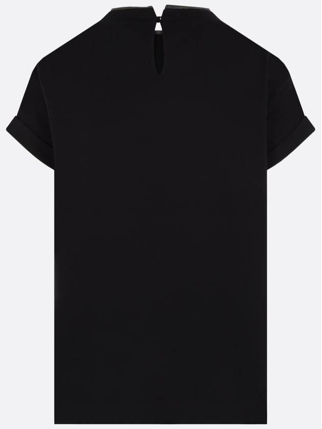 Monilli Jersey Short Sleeve T-Shirt Black - BRUNELLO CUCINELLI - BALAAN 3