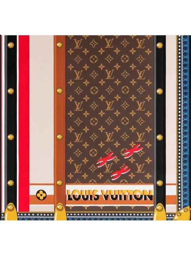 Trunk In Love Square 45 Scarf Brown - LOUIS VUITTON - BALAAN 3