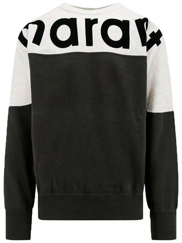 Howley Logo Two-Tone Sweatshirt Faded Black - ISABEL MARANT - BALAAN 3