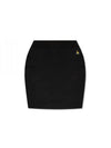 Logo Bea Mini H Line Skirt Black - VIVIENNE WESTWOOD - BALAAN 2