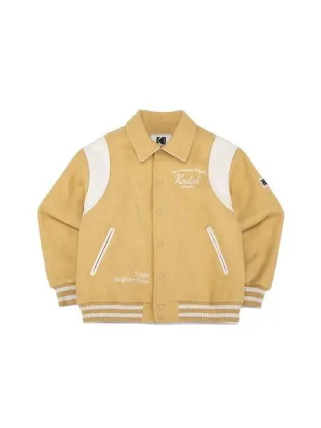 KODAK Apparel Wool Varsity Jacket BEIGE - KODO - BALAAN 1