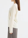 White Heart Wappen Wool Cardigan - COMME DES GARCONS - BALAAN 4