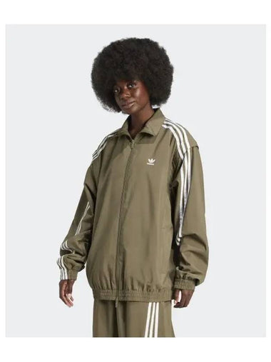 adidas ADILENIUM 2 Oversized Track Top Khaki JM9252 - ADIDAS - BALAAN 1