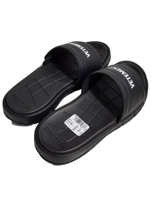 USSRE4 BLACK WHTITE Women Slippers - VETEMENTS - BALAAN 8