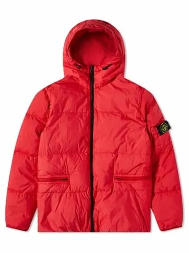 Men's Wappen Patch Crinkle Wraps Padding Red - STONE ISLAND - BALAAN 2