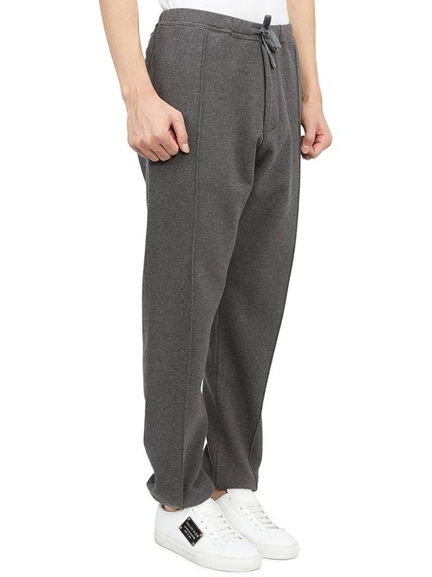 Couture Label Cotton Wool Track Pants Grey - DIOR - BALAAN 4