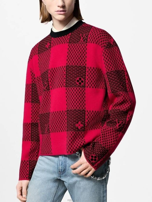 1AFXKG Damier wool crew neck - LOUIS VUITTON - BALAAN 2