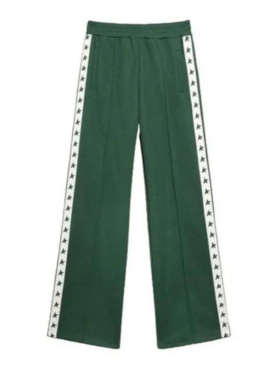 Side Star Logo Track Pants Green - GOLDEN GOOSE - BALAAN 2