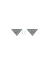 Triangle Logo Earrings Blue - PRADA - BALAAN 2