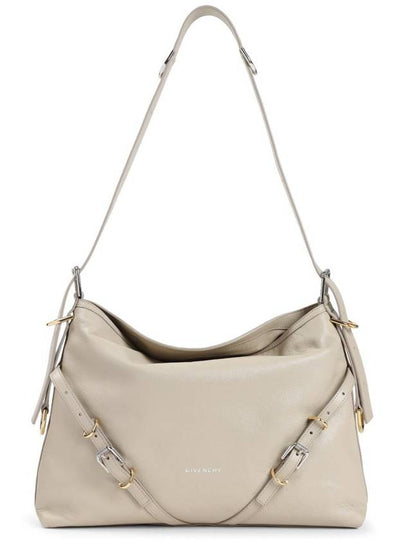 Voyou Medium Leather Shoulder Bag Beige - GIVENCHY - BALAAN 2