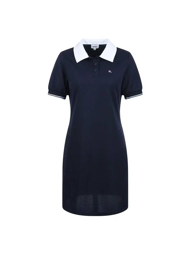 Collar color combination dress MW3MO195DNV - P_LABEL - BALAAN 9