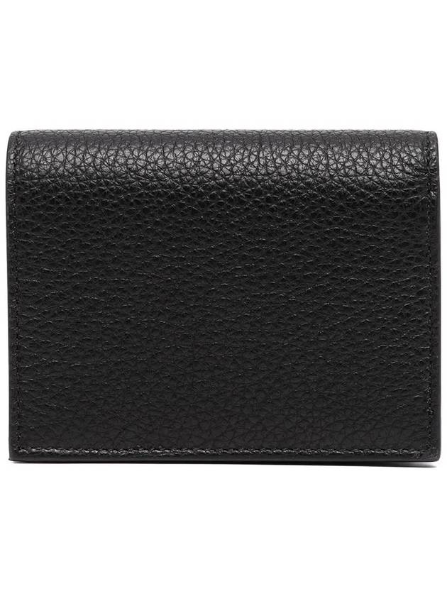 Small Logo Half Wallet Black - SALVATORE FERRAGAMO - BALAAN 4