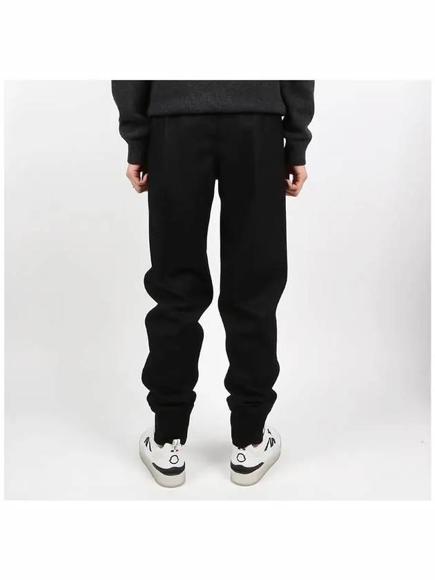 Elasticated Waist Wool Banding Jogger Track Pants Black - JIL SANDER - BALAAN 5