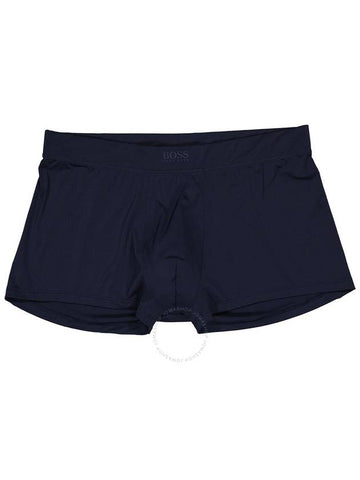 Hugo Boss Men's Dark Blue Microfiber Logo Trunk, Size XX-Large - HUGO BOSS - BALAAN 1