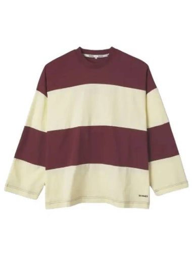 Cut Over T Shirt Bordeaux Long Sleeve Tee - SUNNEI - BALAAN 1