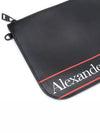 Logo Clutch Bag Black - ALEXANDER MCQUEEN - BALAAN.