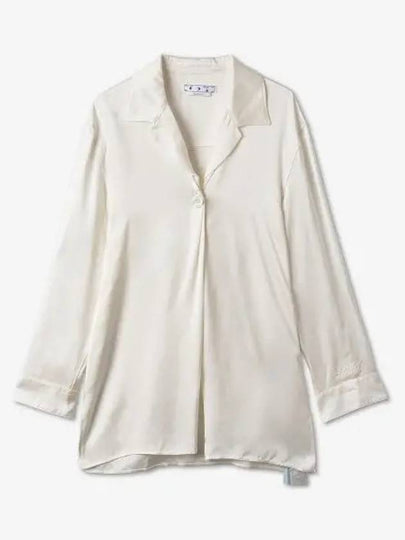 Satin Shirt Ivory - OFF WHITE - BALAAN 2