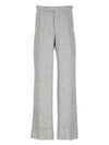 Wool Straight Pants Grey - THOM BROWNE - BALAAN 2