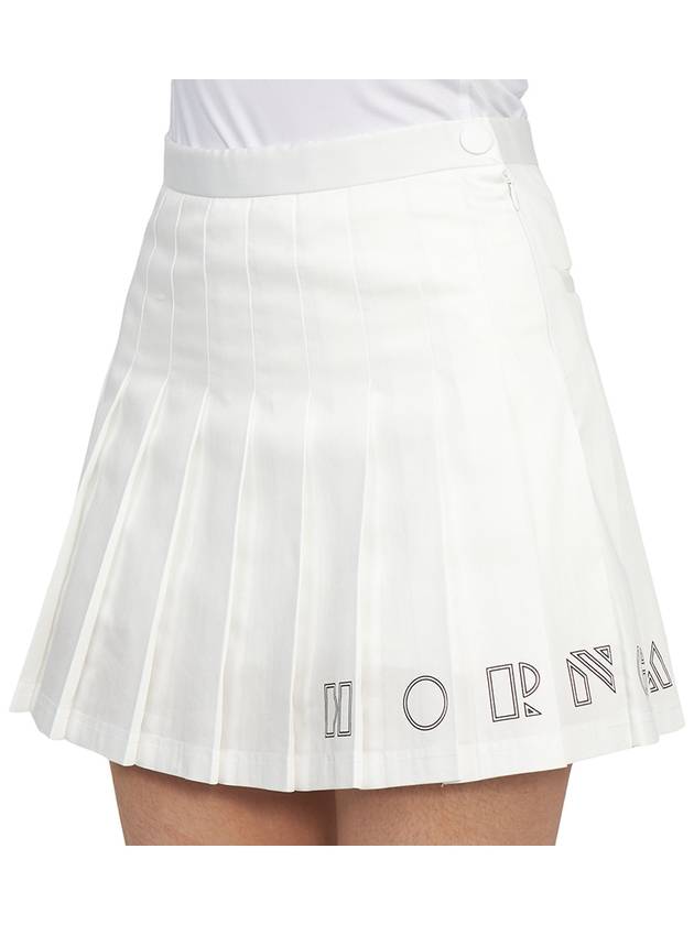 Trans Pleated Skirt White - HORN GARMENT - BALAAN 9